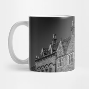 Market Squared Black and White Mug